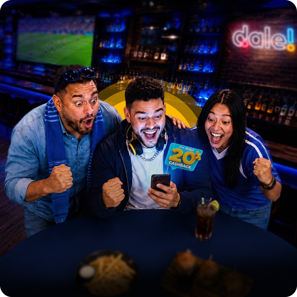 Recarga con dale! tu casa de apuestas favorita y recibe 20% de cashback 💰